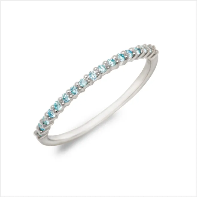 エタニティリング 0.09ct PT900 プラチナ アイスブルーダイヤモンド