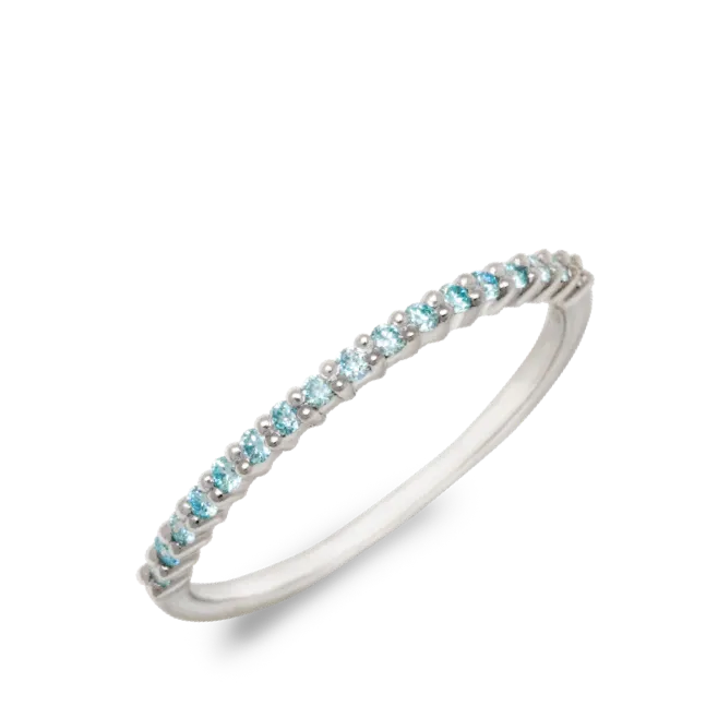 エタニティリング 0.09ct PT900 プラチナ アイスブルーダイヤモンド